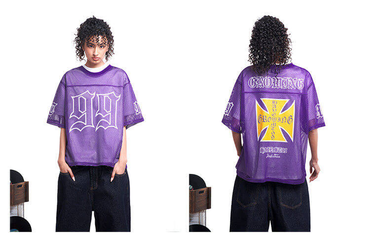 F3F Select 99 Cross Print Mesh Short Sleeve Jersey
