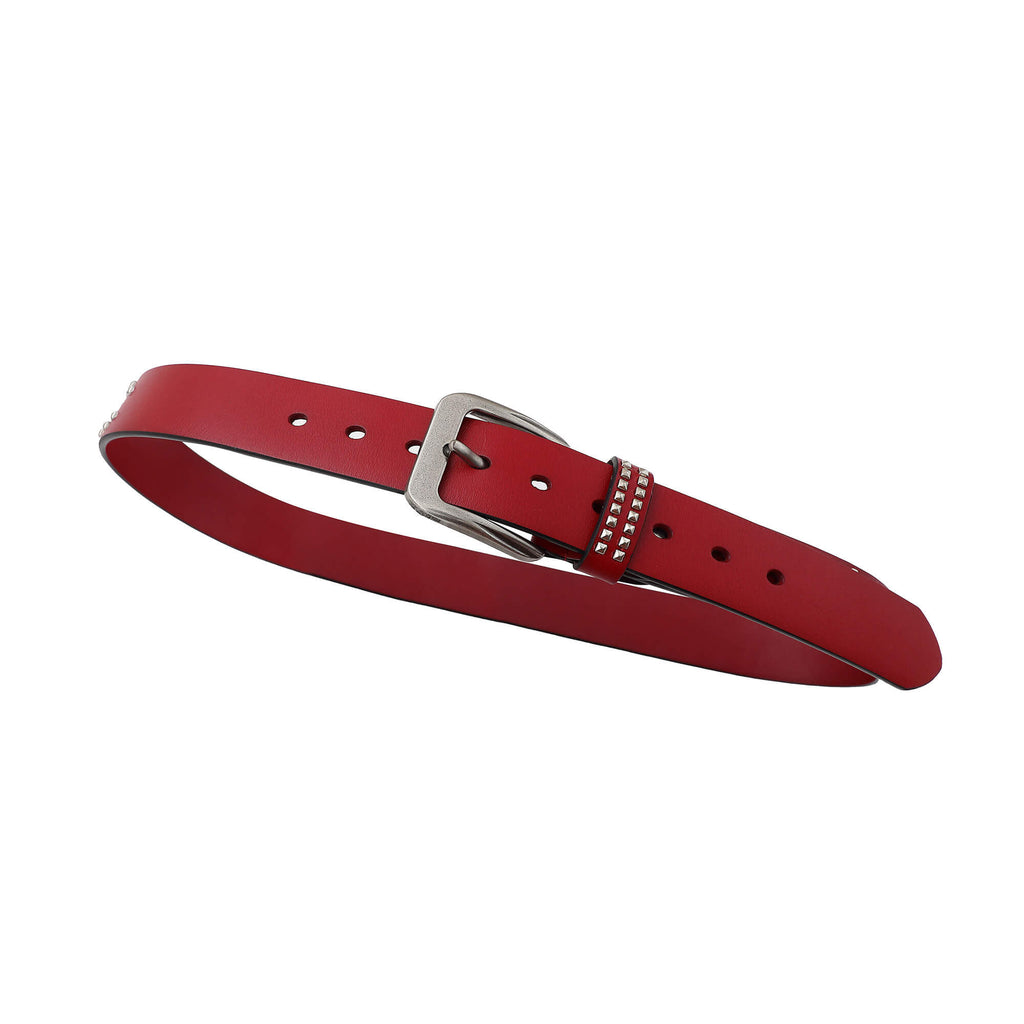 KARMANISTIC Punk Studded Logo Belt