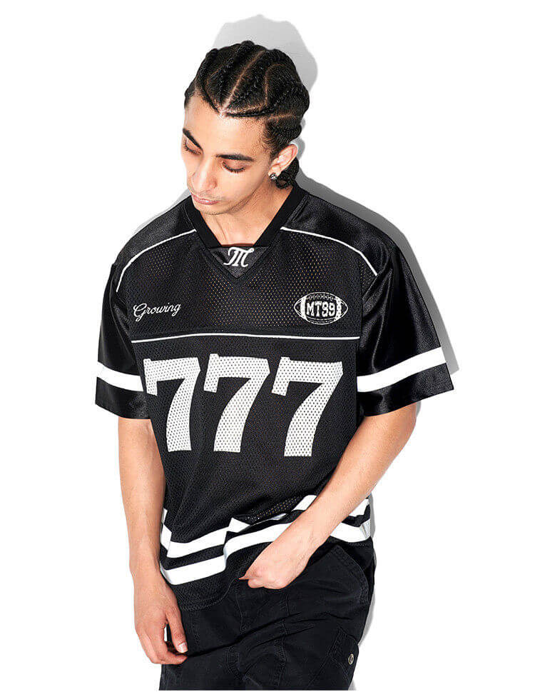 F3F Select 777 Numbering Reflective Stripe Mesh Short Sleeve Hockey Jersey