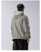F2CE Embroidered Printed Zip Up Hoodie