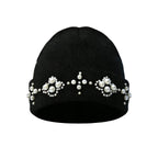 YADcrew Pearl Embellished Knit Beanie