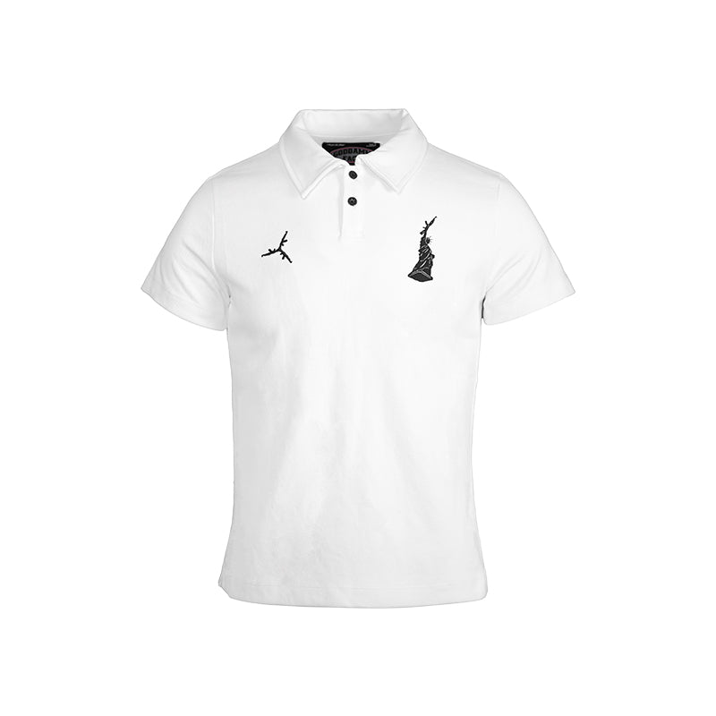 TGFCLUB Statue of Liberty Embroidery Slim Fit Polo