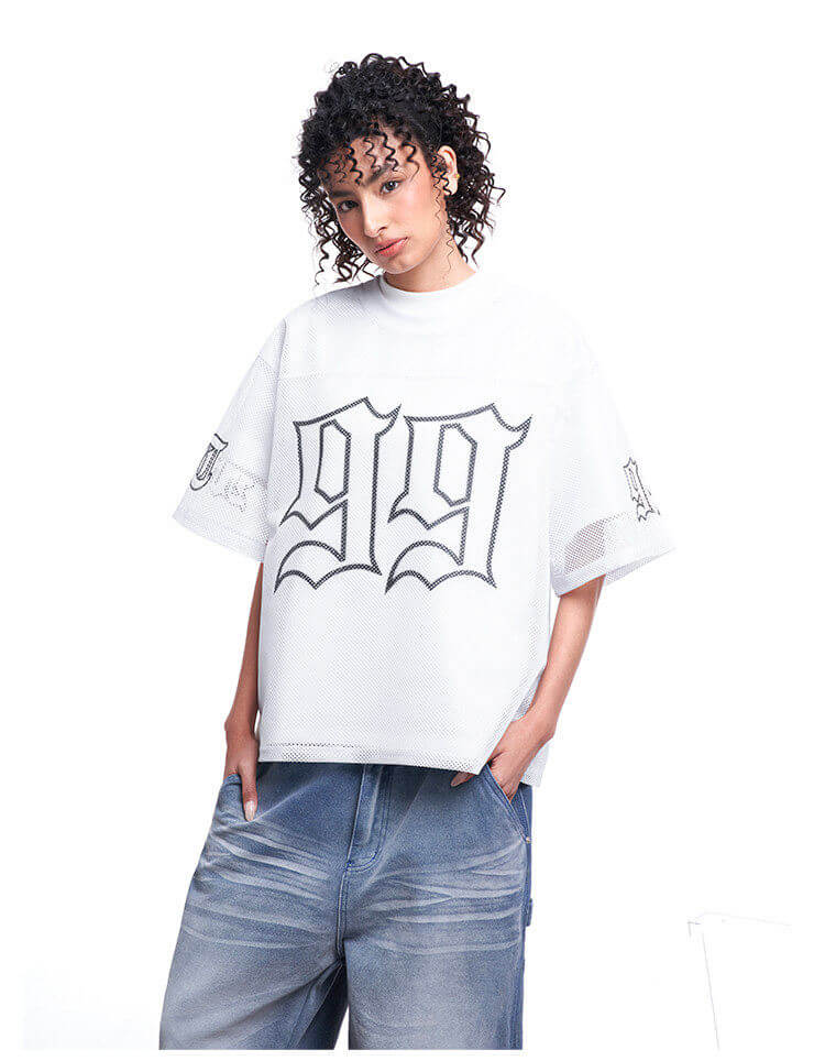 F3F Select 99 Cross Print Mesh Short Sleeve Jersey
