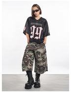 F3F Select Multi Pocket Camouflage Baggy Shorts