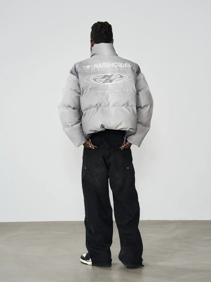 Harsh and Cruel Dynamic Logo Printed Loose Jacket