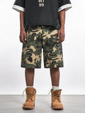 F3F Select Ripstop Double Knee Camouflage Studs Work Shorts