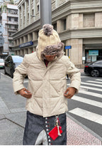 STEEPC Plaid Diamond Quilted Padded Jacket
