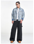 F3F Select Multi Pocket Washed Work Denim Jacket