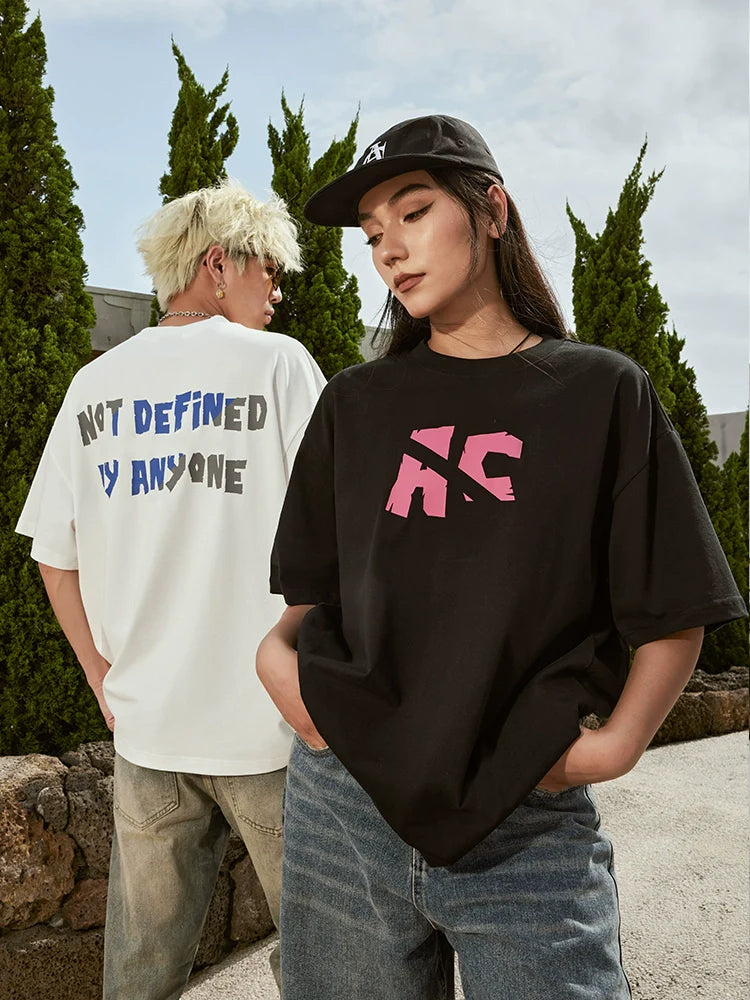 Achock Handwritten Slogan Print Tee