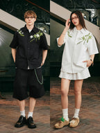 Harsh and Cruel Floral Embroidered Cuban Shirt