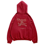 Remedy PEACE LOVE Pearl Embroidered Hoodie
