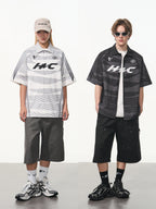 Harsh and Cruel Colorblock Digital Sports Print Shirt