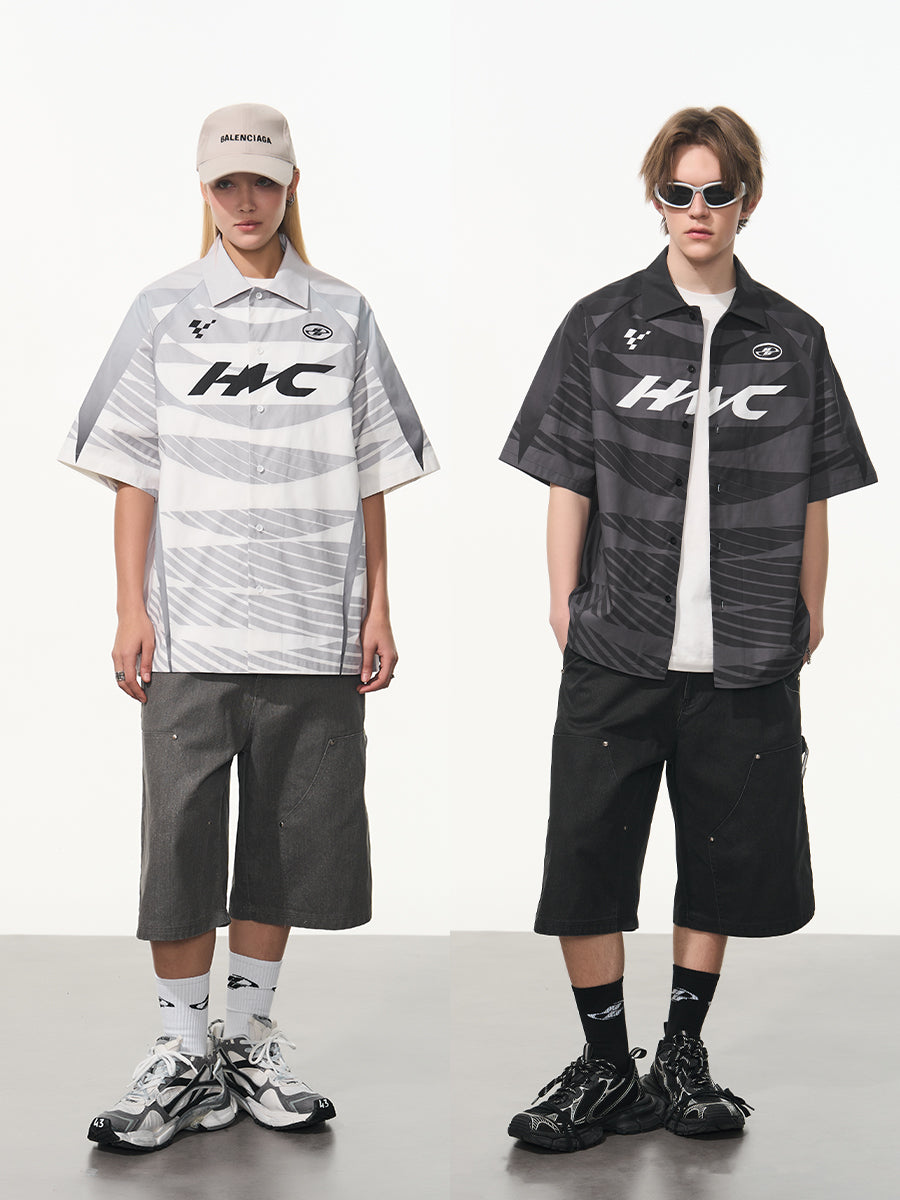 Harsh and Cruel Colorblock Digital Sports Print Shirt