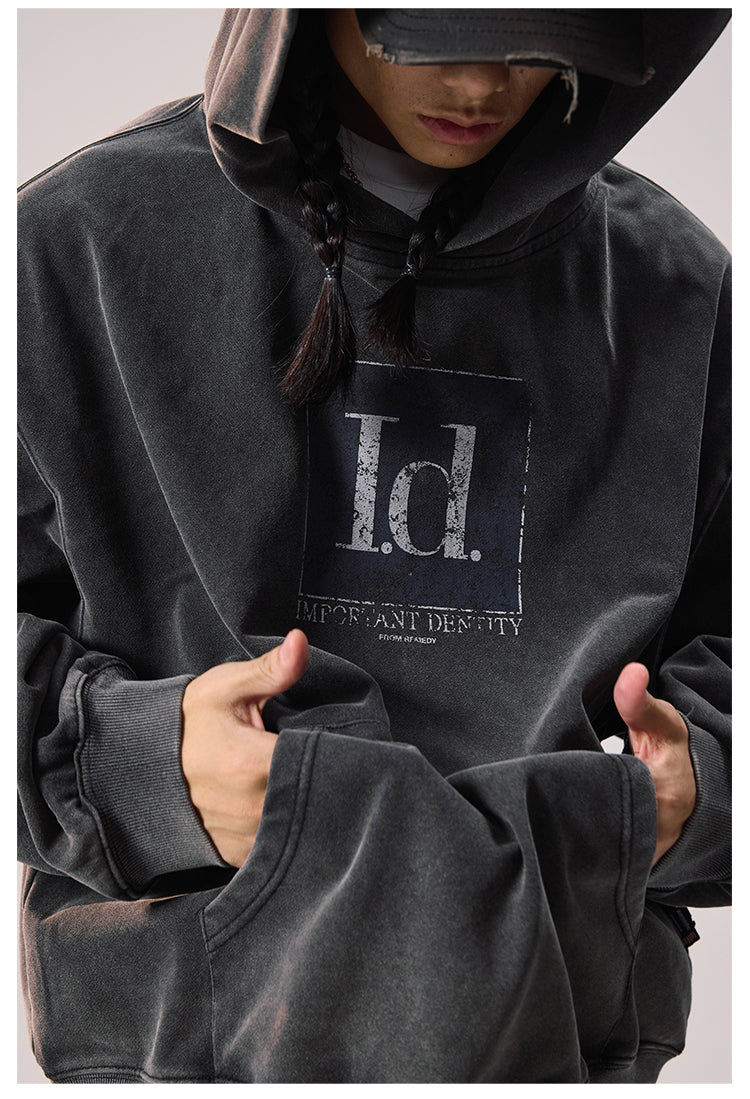Remedy ID Print Washed Hoodie