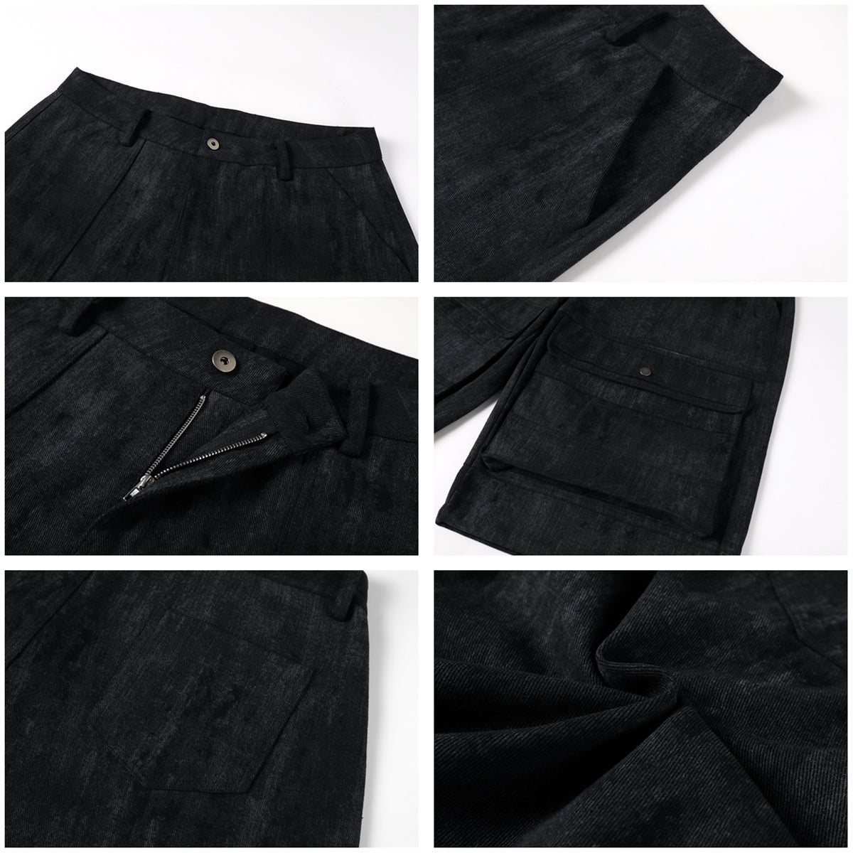 NOVACAM Camouflage & Black Baggy Work Cargo Shorts
