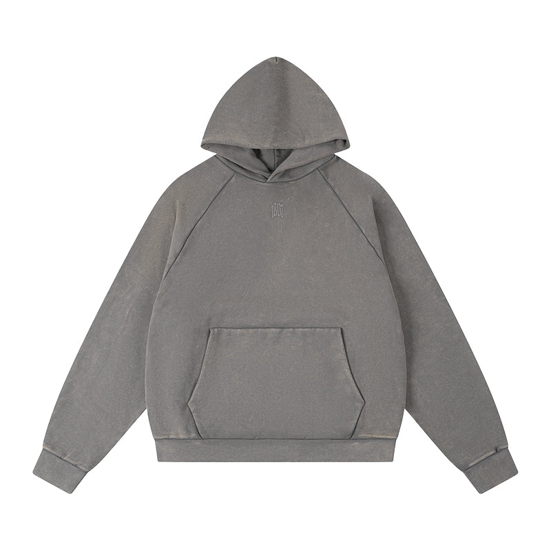 1807 Washed Fade Foam Print Hoodie