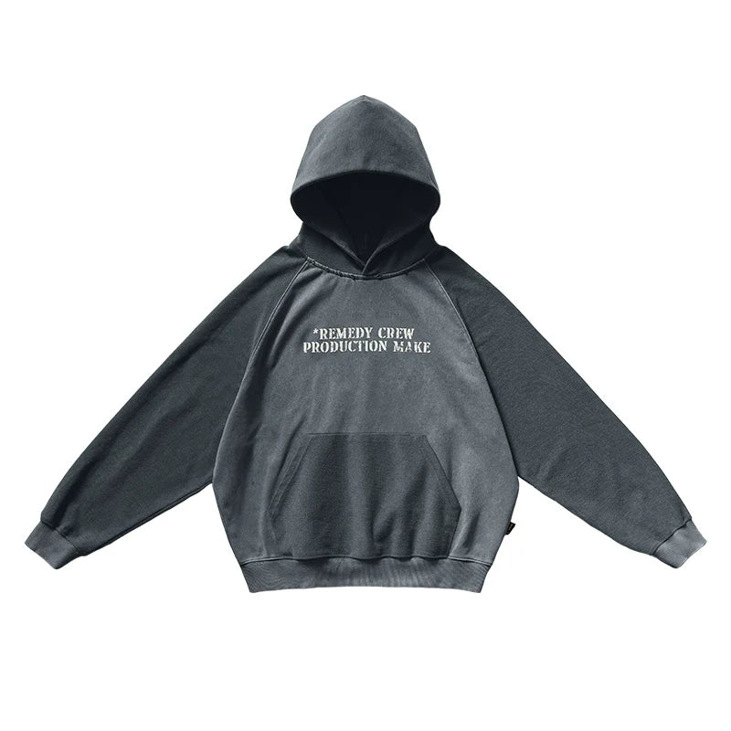 Remedy Washed Reversible Raglan Hoodie