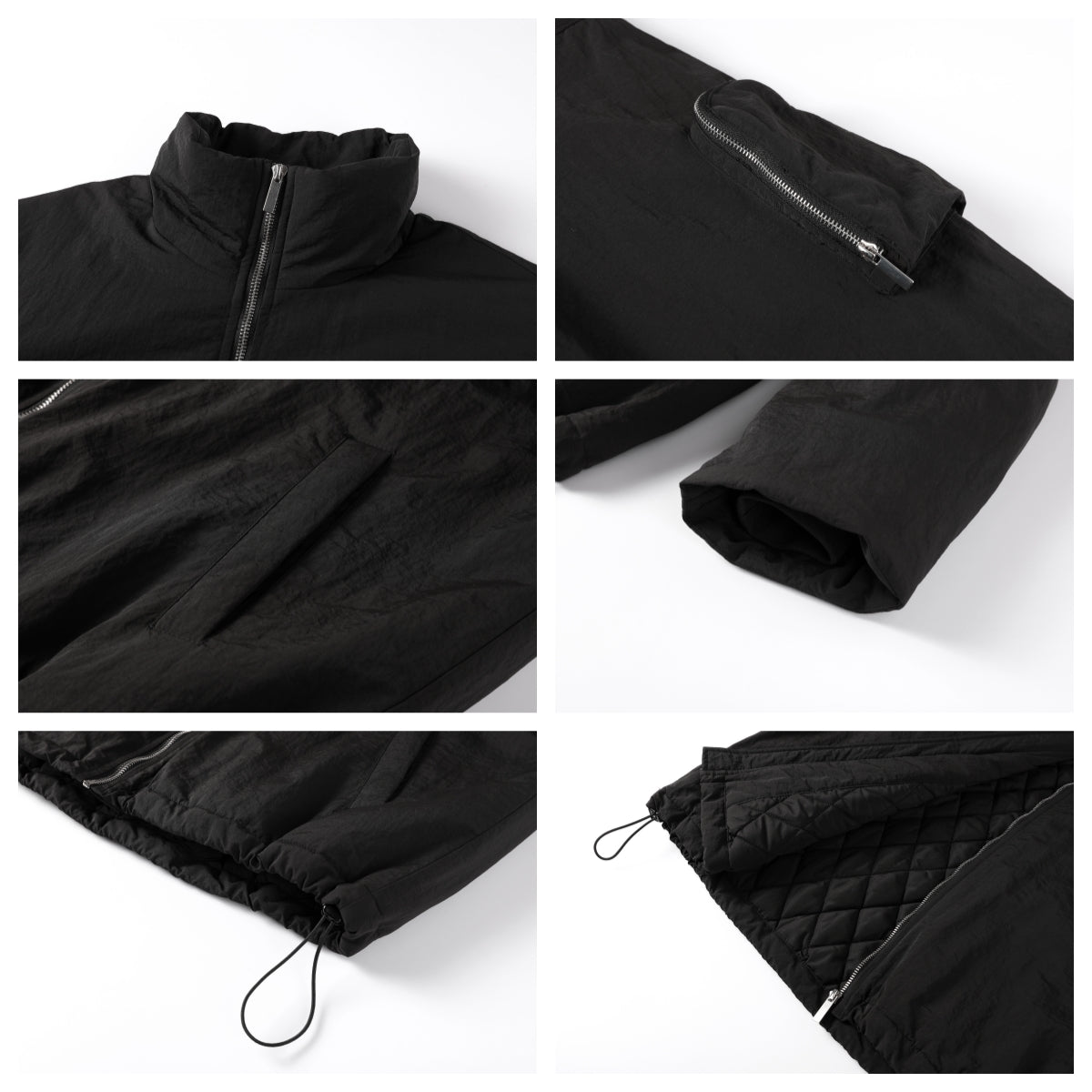 NOVACAM Windproof Puffer Short Jacket