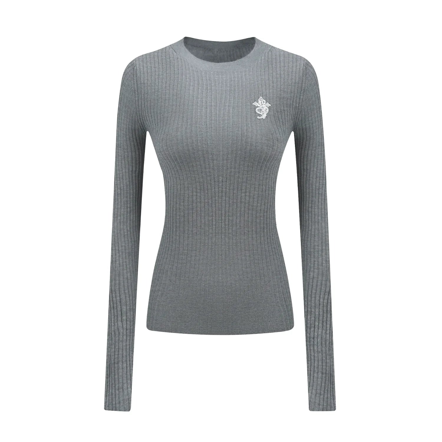 Small Town Kid Basic Slim Fit Thermal Knit Sweater