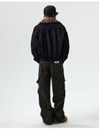 MEDM Detachable Collar Suede Jacket