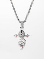 Small Town Kid Snake Pendant Cross Necklace