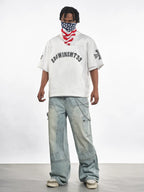 F3F Select Cross Print Mesh Jersey