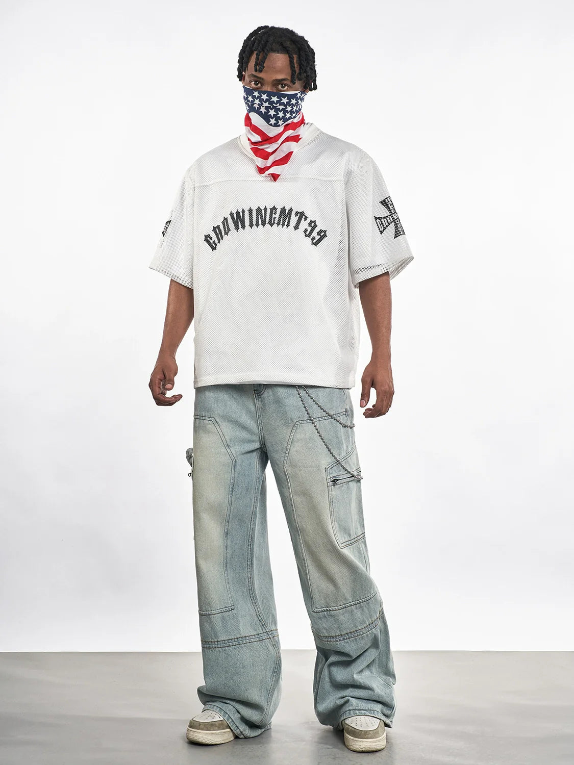 F3F Select Cross Print Mesh Jersey