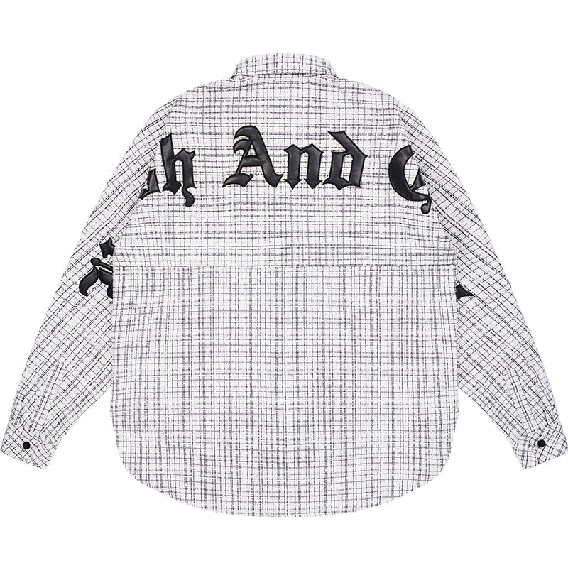 Harsh and Cruel Gothic Logo Flannel Shirt