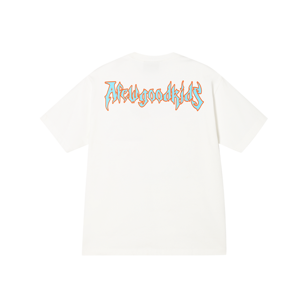 AFGK Metal Music Embroidered Label Printed Tee