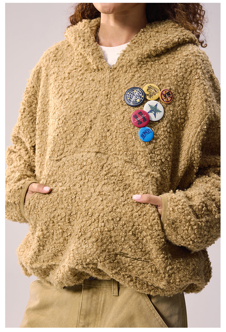 Remedy Sherpa Fleece Half Zip Hoodie