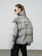 Harsh and Cruel Dynamic Logo Printed Loose Jacket