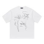 Harsh and Cruel Dotted Lines Flower Tee
