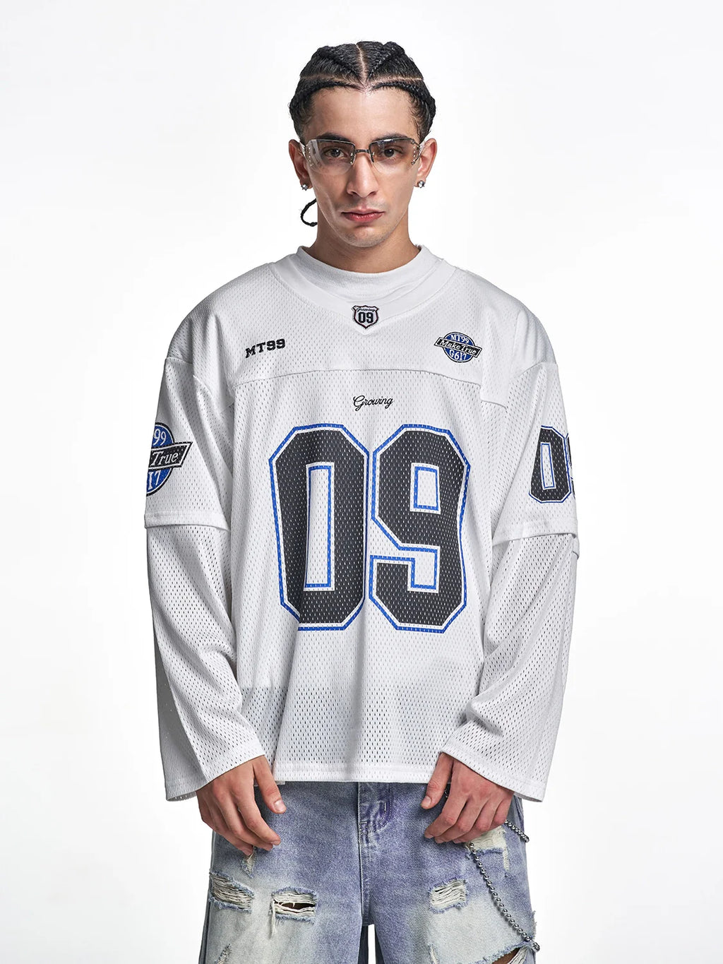 F3F Select 09 Numbered Mesh Long Sleeve Hockey Jersey