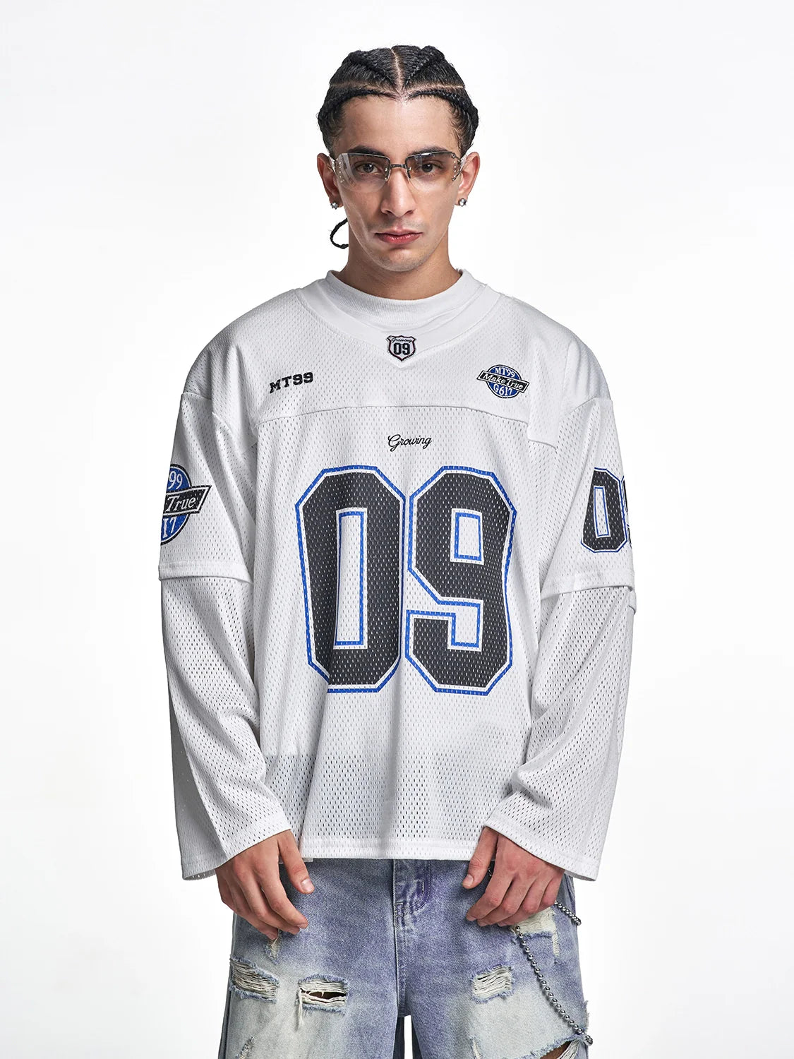 F3F Select 09 Numbered Mesh Long Sleeve Hockey Jersey