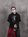 UNDERWATER Destruction Fake Layered Prisoner Print Hoodie