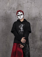 UNDERWATER Destruction Fake Layered Prisoner Print Hoodie
