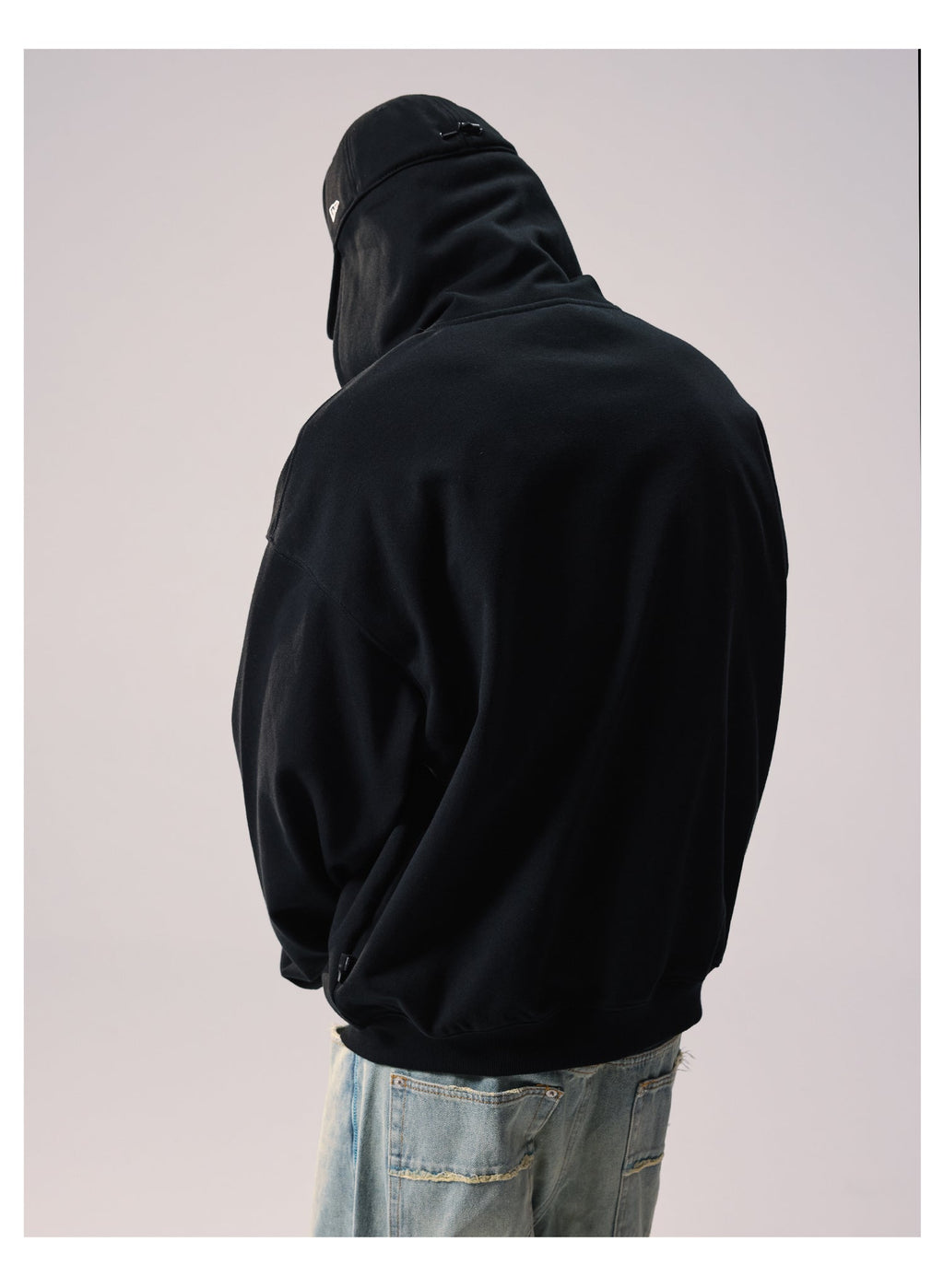 Remedy Baseball Cap Hood Zip Up Hoodie