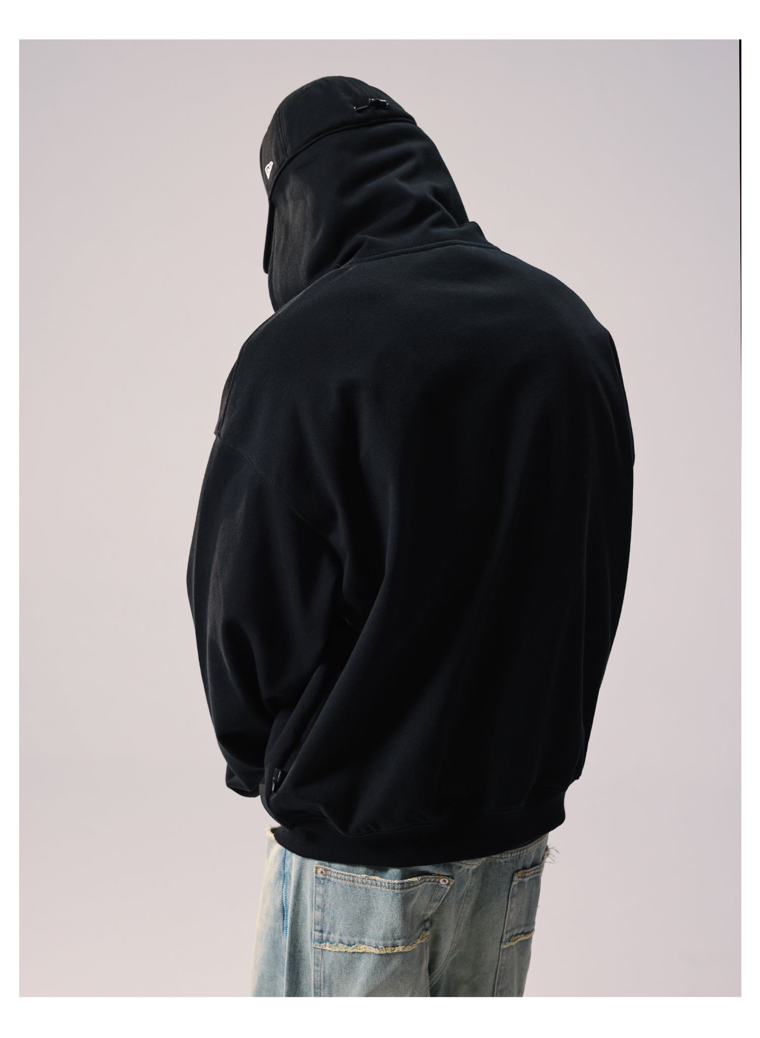 Remedy Baseball Cap Hood Zip Up Hoodie