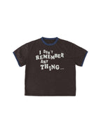 LIBERAFIT Vintage Slogan Print Short Sleeve Ringer Tee
