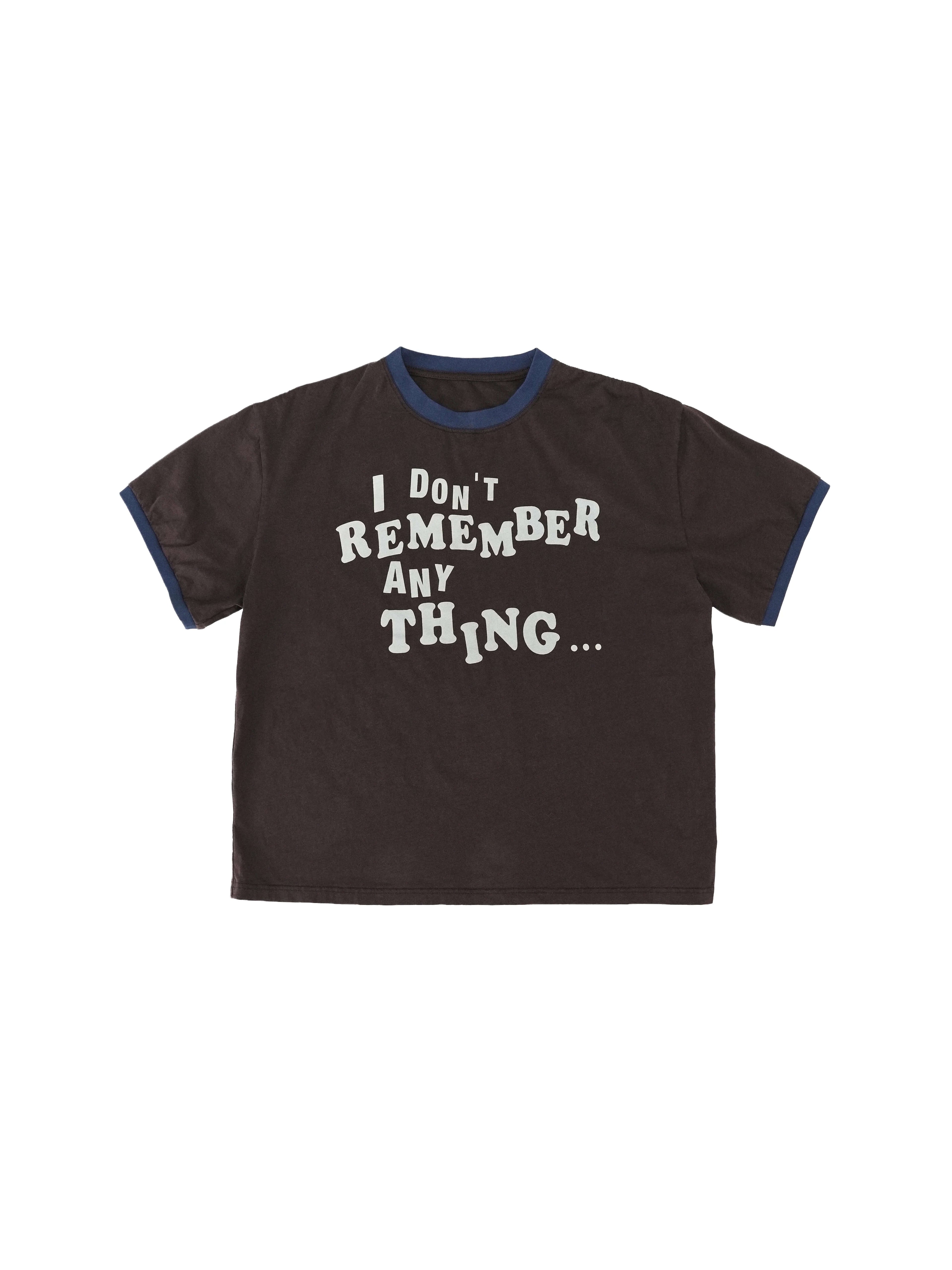 LIBERAFIT Vintage Slogan Print Short Sleeve Ringer Tee