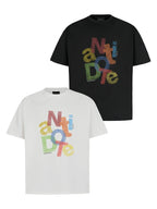 ANTIDOTE Colorful Crayon Print Tee