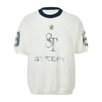 STEEPC Faded Print Mesh Knit Tee