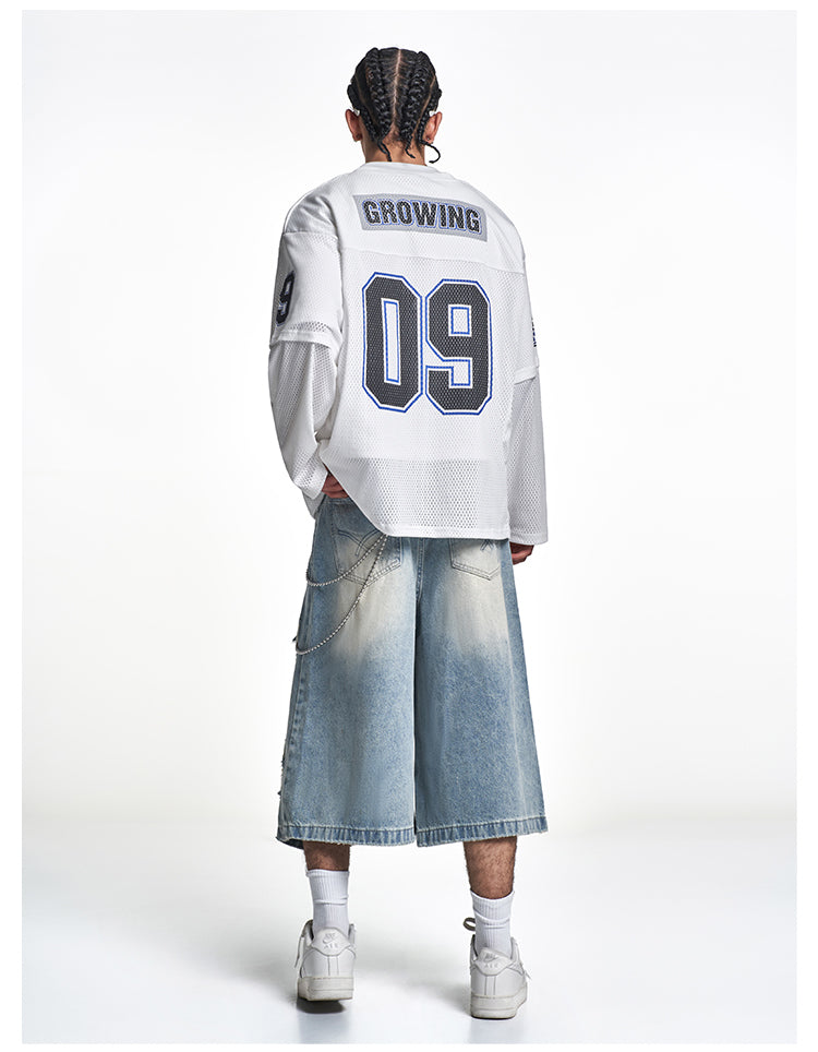F3F Select 09 Numbered Mesh Long Sleeve Hockey Jersey