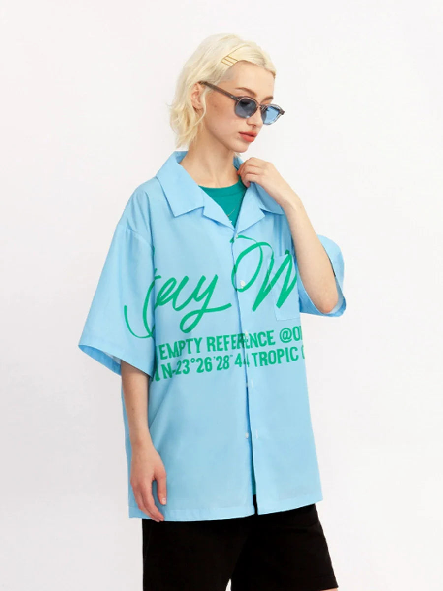 EMPTY REFERENCE Slogan Short Sleeve Shirt