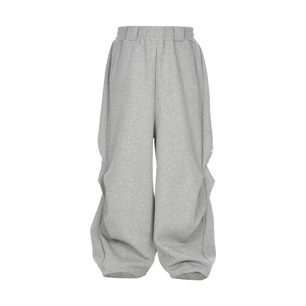 STEEPC Dimensional Cut Pleated Baggy Sweatpants