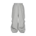 STEEPC Dimensional Cut Pleated Baggy Sweatpants