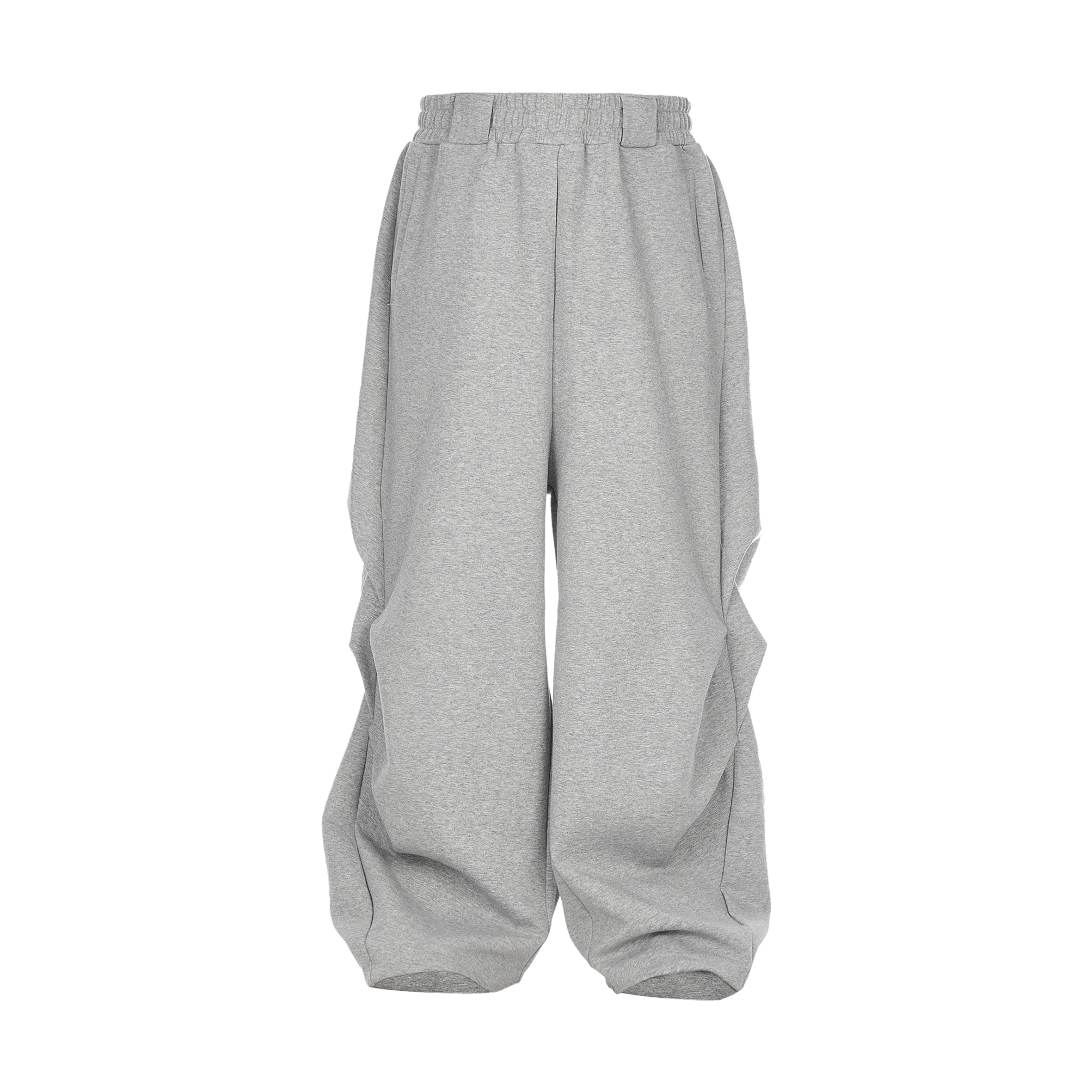 STEEPC Dimensional Cut Pleated Baggy Sweatpants