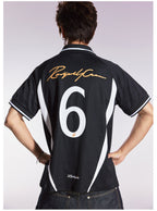 Remedy HONEYBUNNY Rabbit Embroidered Soccer Jersey Polo Shirt