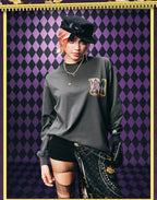 MEDM × JOJO Washed Distressed Character Print Long Sleeve Tee
