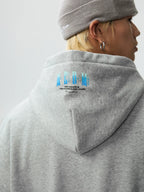 MEDM Flame Rhinestone Embellished Hoodie
